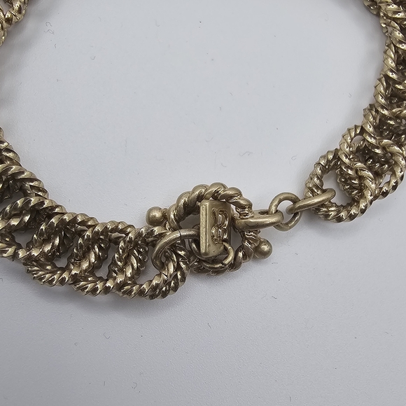 Banana Republic Nautical Rope Charm Bracelet T Clasp Bronze Brass - Picture 10 of 14